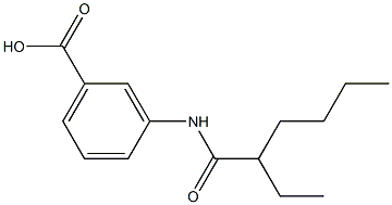 3-(2-ethylhexanamido)benzoic acid 结构式