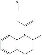 3-(2-methyl-3,4-dihydroquinolin-1(2H)-yl)-3-oxopropanenitrile 结构式