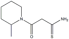 3-(2-methylpiperidin-1-yl)-3-oxopropanethioamide 结构式