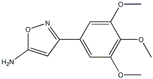 3-(3,4,5-trimethoxyphenyl)-1,2-oxazol-5-amine 结构式
