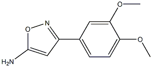 3-(3,4-dimethoxyphenyl)-1,2-oxazol-5-amine 结构式