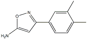 3-(3,4-dimethylphenyl)-1,2-oxazol-5-amine 结构式