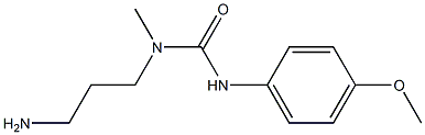 3-(3-aminopropyl)-1-(4-methoxyphenyl)-3-methylurea 结构式