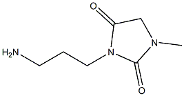 3-(3-aminopropyl)-1-methylimidazolidine-2,4-dione 结构式