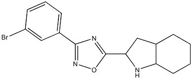 3-(3-bromophenyl)-5-(octahydro-1H-indol-2-yl)-1,2,4-oxadiazole 结构式