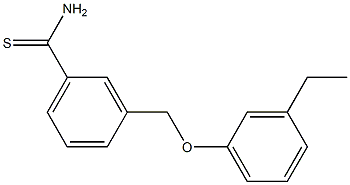 3-(3-ethylphenoxymethyl)benzene-1-carbothioamide 结构式