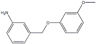 3-(3-methoxyphenoxymethyl)aniline 结构式
