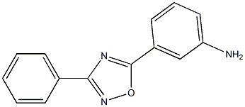 3-(3-phenyl-1,2,4-oxadiazol-5-yl)aniline 结构式