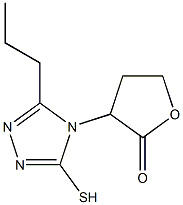 3-(3-propyl-5-sulfanyl-4H-1,2,4-triazol-4-yl)oxolan-2-one 结构式