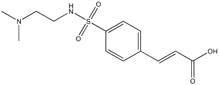 3-(4-{[2-(dimethylamino)ethyl]sulfamoyl}phenyl)prop-2-enoic acid 结构式