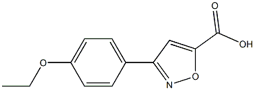 3-(4-ethoxyphenyl)-1,2-oxazole-5-carboxylic acid 结构式