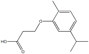 3-(5-isopropyl-2-methylphenoxy)propanoic acid 结构式