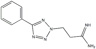 3-(5-phenyl-2H-1,2,3,4-tetrazol-2-yl)propanimidamide 结构式