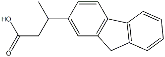 3-(9H-fluoren-2-yl)butanoic acid 结构式
