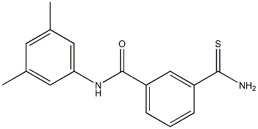 3-(aminocarbonothioyl)-N-(3,5-dimethylphenyl)benzamide 结构式