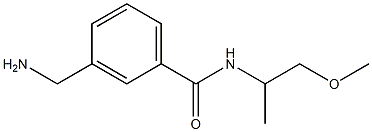 3-(aminomethyl)-N-(1-methoxypropan-2-yl)benzamide 结构式