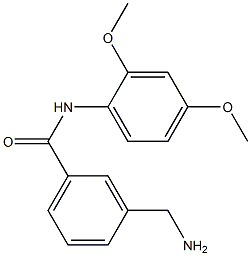 3-(aminomethyl)-N-(2,4-dimethoxyphenyl)benzamide 结构式