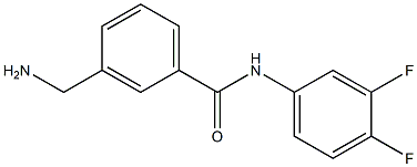 3-(aminomethyl)-N-(3,4-difluorophenyl)benzamide 结构式