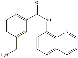 3-(aminomethyl)-N-(quinolin-8-yl)benzamide 结构式