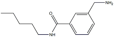 3-(aminomethyl)-N-pentylbenzamide 结构式