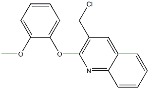 3-(chloromethyl)-2-(2-methoxyphenoxy)quinoline 结构式