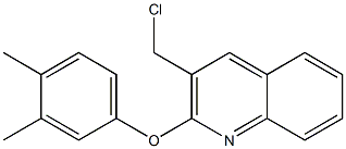 3-(chloromethyl)-2-(3,4-dimethylphenoxy)quinoline 结构式