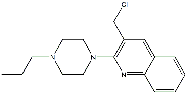 3-(chloromethyl)-2-(4-propylpiperazin-1-yl)quinoline 结构式