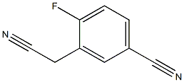 3-(cyanomethyl)-4-fluorobenzonitrile 结构式