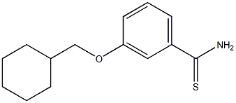 3-(cyclohexylmethoxy)benzene-1-carbothioamide 结构式