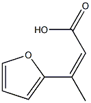 3-(furan-2-yl)but-2-enoic acid 结构式