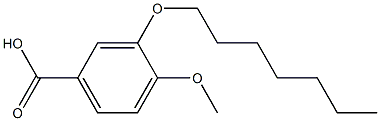 3-(heptyloxy)-4-methoxybenzoic acid 结构式