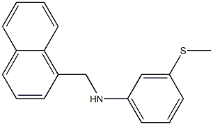 3-(methylsulfanyl)-N-(naphthalen-1-ylmethyl)aniline 结构式