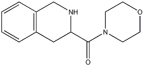 3-(morpholin-4-ylcarbonyl)-1,2,3,4-tetrahydroisoquinoline 结构式