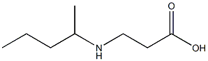 3-(pentan-2-ylamino)propanoic acid 结构式