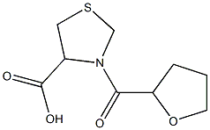 3-(tetrahydrofuran-2-ylcarbonyl)-1,3-thiazolidine-4-carboxylic acid 结构式