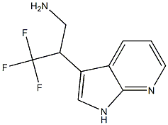 3,3,3-trifluoro-2-(1H-pyrrolo[2,3-b]pyridin-3-yl)propan-1-amine 结构式