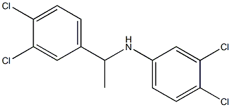 3,4-dichloro-N-[1-(3,4-dichlorophenyl)ethyl]aniline 结构式