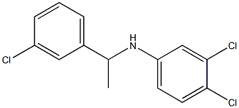 3,4-dichloro-N-[1-(3-chlorophenyl)ethyl]aniline 结构式