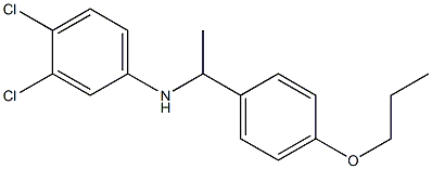 3,4-dichloro-N-[1-(4-propoxyphenyl)ethyl]aniline 结构式