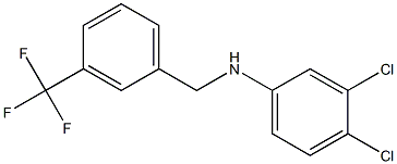 3,4-dichloro-N-{[3-(trifluoromethyl)phenyl]methyl}aniline 结构式