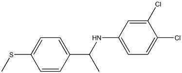 3,4-dichloro-N-{1-[4-(methylsulfanyl)phenyl]ethyl}aniline 结构式