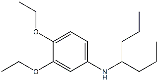 3,4-diethoxy-N-(heptan-4-yl)aniline 结构式