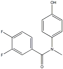 3,4-difluoro-N-(4-hydroxyphenyl)-N-methylbenzamide 结构式