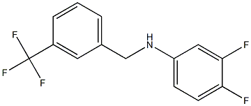 3,4-difluoro-N-{[3-(trifluoromethyl)phenyl]methyl}aniline 结构式