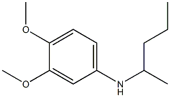 3,4-dimethoxy-N-(pentan-2-yl)aniline 结构式
