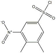 3,4-dimethyl-5-nitrobenzene-1-sulfonyl chloride 结构式