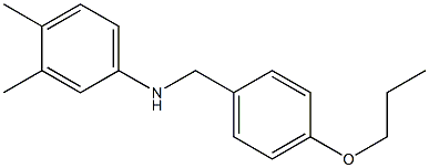 3,4-dimethyl-N-[(4-propoxyphenyl)methyl]aniline 结构式
