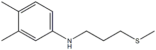 3,4-dimethyl-N-[3-(methylsulfanyl)propyl]aniline 结构式