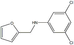 3,5-dichloro-N-(furan-2-ylmethyl)aniline 结构式