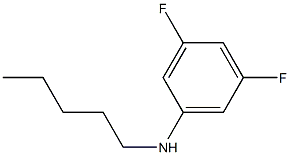 3,5-difluoro-N-pentylaniline 结构式